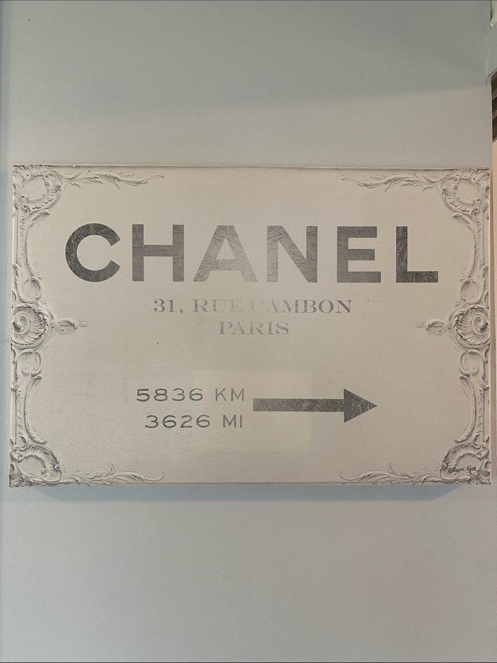 Oliver Gal Fashion Wall Art CHANEL Directional Canvasas